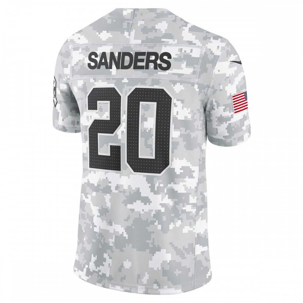 Barry Sanders Detroit Lions Nike 2024 Salute to Service Retired Player Limited Jersey - Arctic Camo-GridironStore